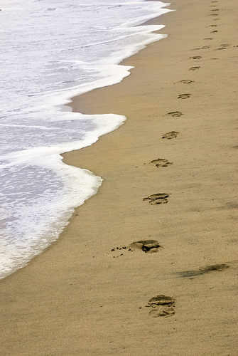 footsteps in the sand poem. Footprints in the Sand